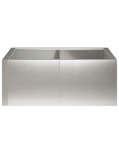 Muro di contenimento 4 pz 100 x 100 x 40 cm Acciaio Inox
