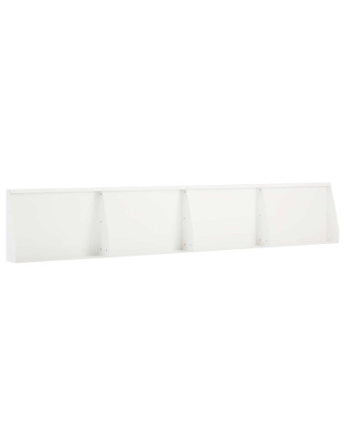 Muro di contenimento 4 pz 60 x 12 x 50 cm Acciaio Bianco