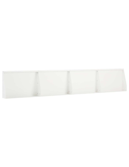 Muro di contenimento 4 pz 60 x 12 x 50 cm Acciaio Bianco