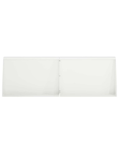 Muro di contenimento 4 pz 60 x 12 x 50 cm Acciaio Bianco
