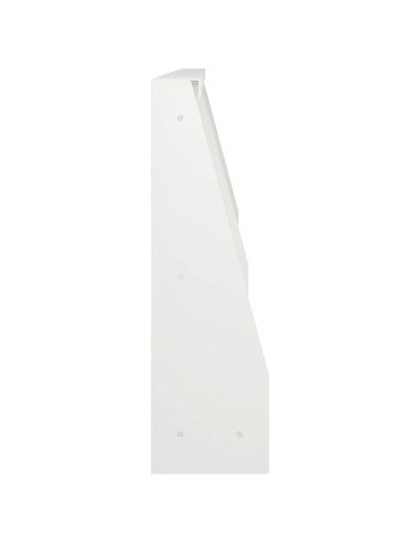 Muro di contenimento 4 pz 60 x 12 x 50 cm Acciaio Bianco