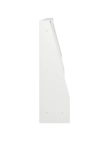 Muro di contenimento 4 pz 60 x 12 x 50 cm Acciaio Bianco