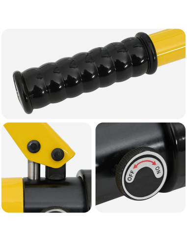Strumento per Crimpatura Cavi Idraulico 12 T 10-300 mm² Acciaio