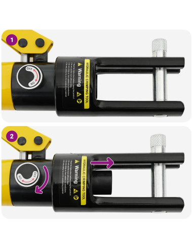 Strumento per Crimpatura Cavi Idraulico 12 T 10-300 mm² Acciaio