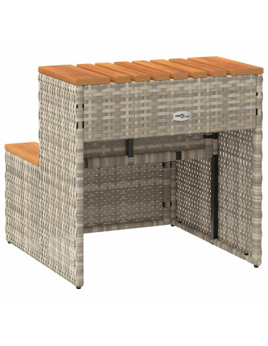 Bordo per Vasca Idromassaggio Polyrattan&Massello Acacia