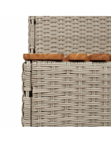 Bordo per Vasca Idromassaggio Polyrattan&Massello Acacia