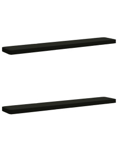 Cuscini per Panchina a 2 Pezzi VUGHT 2 pcs 100% Poliestere Nero