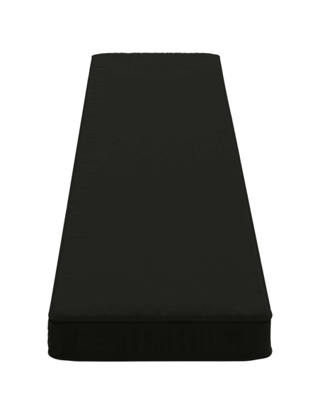 Cuscini per Panchina a 2 Pezzi VUGHT 2 pcs 100% Poliestere Nero