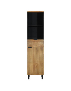 Mobile da Bagno Marrone 38x33x160 cm in Legno Massello di Mango