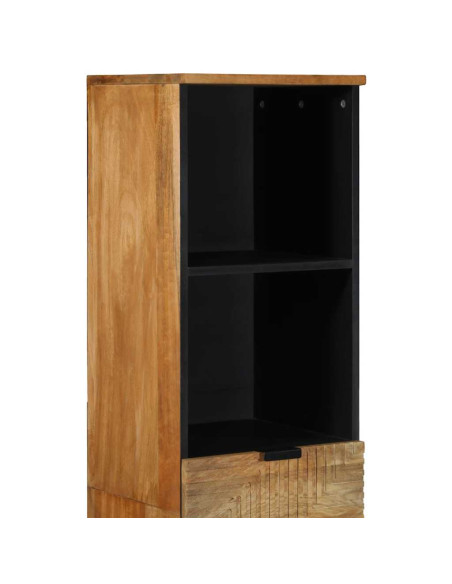 Mobile da Bagno Marrone 38x33x160 cm in Legno Massello di Mango