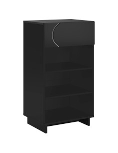Mobile per scarpe 48 x 38 x 87,5 cm Legno ingegnerizzato Nero 2