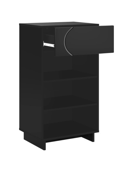 Mobile per scarpe 48 x 38 x 87,5 cm Legno ingegnerizzato Nero