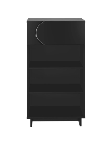 Mobile per scarpe 48 x 38 x 87,5 cm Legno ingegnerizzato Nero