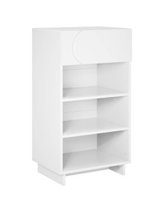 Mobile per scarpe 48 x 38 x 87,5 cm Legno ingegnerizzato Bianco 2
