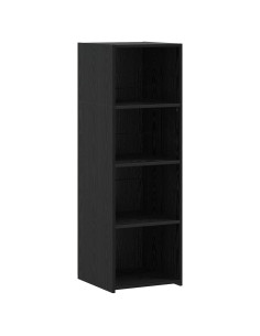 Credenza Rovere Nero 40 x 41 x 124 cm Legno ingegnerizzato 2