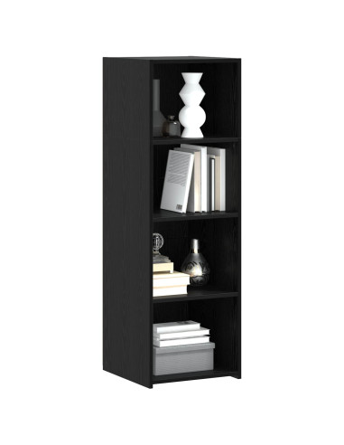 Credenza Rovere Nero 40 x 41 x 124 cm Legno ingegnerizzato
