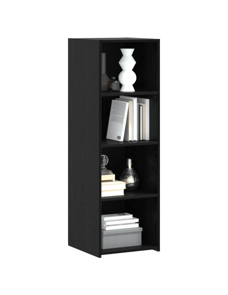 Credenza Rovere Nero 40 x 41 x 124 cm Legno ingegnerizzato