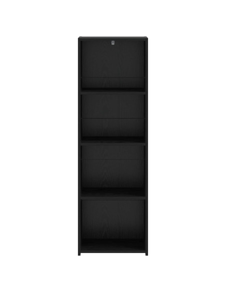 Credenza Rovere Nero 40 x 41 x 124 cm Legno ingegnerizzato