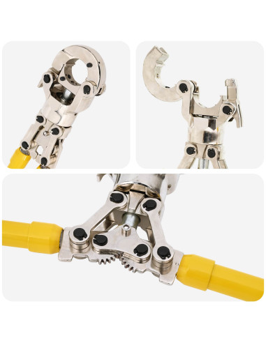 Strumento per crimpatura di tubi idraulici 2 pz 60 kN Ø16-32 mm