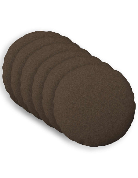 Cuscino con cuscino HEERLEN 6 pz Tortora Tessuto