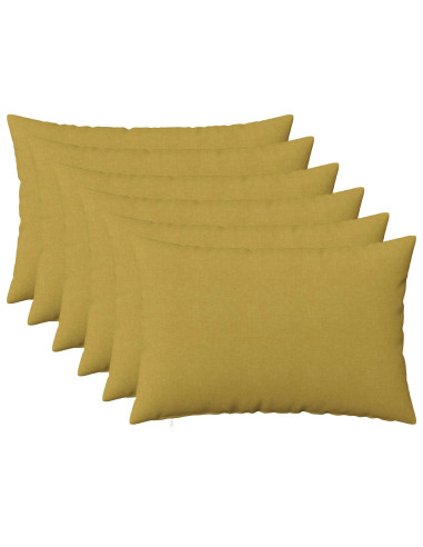 Cuscino con cuscino HEERLEN 6 pz Verde chiaro Tessuto
