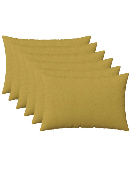 Cuscino con cuscino HEERLEN 6 pz Verde chiaro Tessuto
