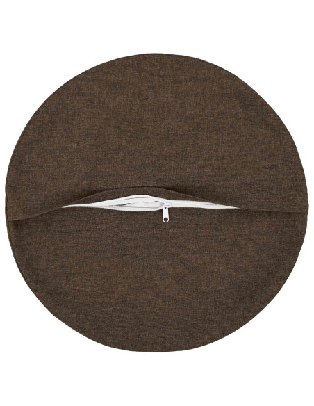 Cuscino con cuscino HEERLEN 6 pz Tortora Tessuto