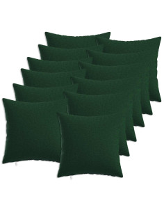 Cuscino con cuscino HEERLEN 12 pz Verde Scuro Tessuto