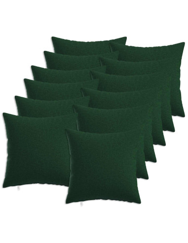 Cuscino con cuscino HEERLEN 12 pz Verde Scuro Tessuto