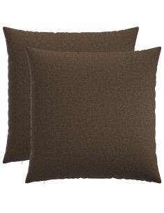 Cuscino con cuscino HEERLEN 2 pz Tortora Tessuto