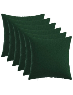 Cuscino con cuscino HEERLEN 6 pz Verde Scuro Tessuto