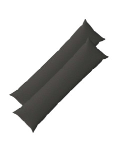 Cuscino con cuscino HEERLEN 2 pz Grigio Scuro Tessuto