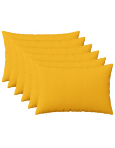 Cuscino con cuscino HEERLEN 6 pz Giallo Chiaro Tessuto