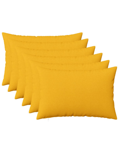 Cuscino con cuscino HEERLEN 6 pz Giallo Chiaro Tessuto