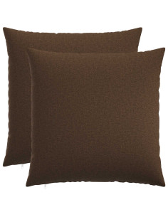 Cuscino con cuscino HEERLEN 2 pz Marrone Tessuto