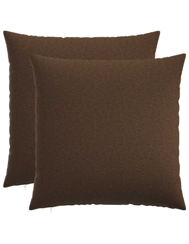 Cuscino con cuscino HEERLEN 2 pz Marrone Tessuto