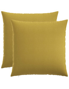Cuscino con cuscino HEERLEN 2 pz Verde chiaro Tessuto