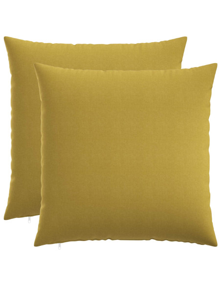 Cuscino con cuscino HEERLEN 2 pz Verde chiaro Tessuto
