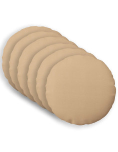 Cuscino con cuscino HEERLEN 6 pz Crema Tessuto