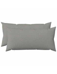Cuscino con cuscino HEERLEN 2 pz Grigio Nuvola Tessuto