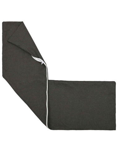 Cuscino con cuscino HEERLEN 2 pz Grigio Scuro Tessuto