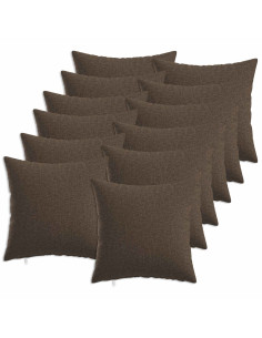 Cuscino con cuscino HEERLEN 12 pz Tortora Tessuto