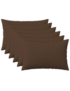 Cuscino con cuscino HEERLEN 6 pz Marrone Tessuto