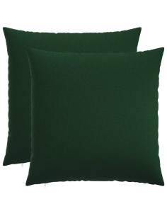Cuscino con cuscino HEERLEN 2 pz Verde Scuro Tessuto