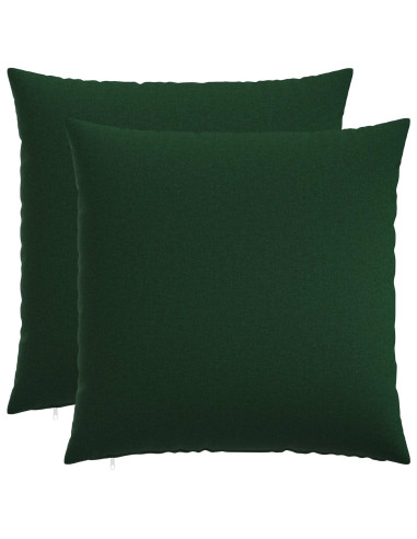 Cuscino con cuscino HEERLEN 2 pz Verde Scuro Tessuto