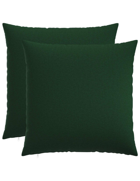 Cuscino con cuscino HEERLEN 2 pz Verde Scuro Tessuto