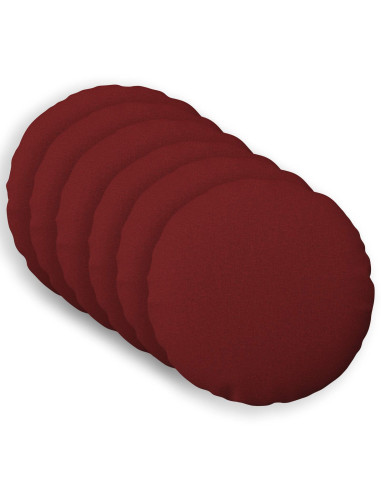 Cuscino con cuscino HEERLEN 6 pz Rosso Vino Tessuto