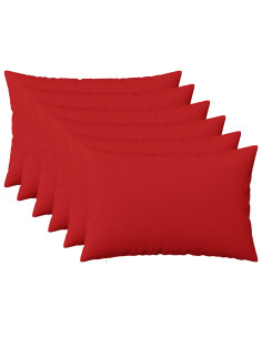 Cuscino con cuscino HEERLEN 6 pz Rosso Tessuto