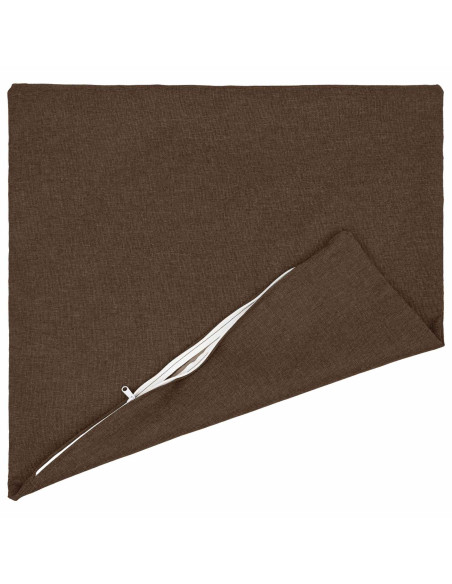 Cuscino con cuscino HEERLEN 2 pz Marrone Tessuto