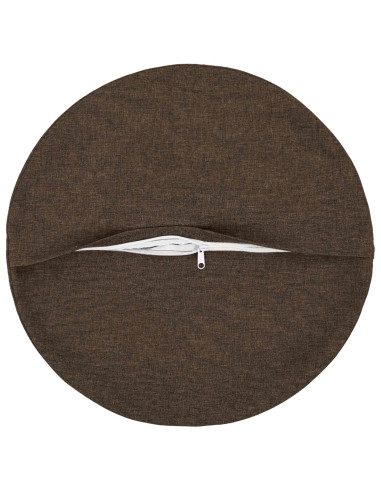 Cuscino con cuscino HEERLEN 6 pz Tortora Tessuto